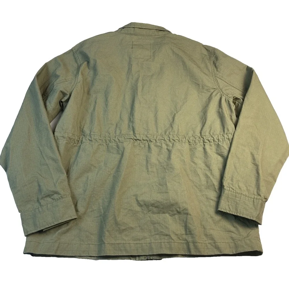 Ecko Renegade Ripstop Jacket Size Large Army Military‎ Green Utility Streetwear